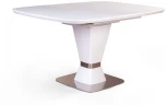 Стол раскладной Madison (100+40 см) матовое закаленное стекло белый Top Concept 2000000001067