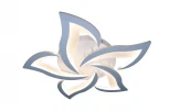 Потолочная люстра Natali Kovaltseva LED INNOVATION STYLE 83002 (регулировка яркости, 220V, пульт управления, умный дом - LampSmart, цветы)