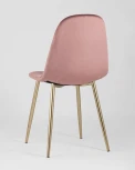 Стул Stool Group Валенсия велюр пыльно-розовый золотые ножки УТ000004430