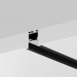 Алюминиевый профиль световая линия встраиваемый под гипсокартон скрытого монтажа 22x22 черный, 2 м, ALM-2222-B-2M Maytoni 632013