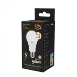 Лампочка светодиодная E27 12 Вт 1150 lm 3000K теплое желтое свечение Gauss 102502112