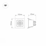 Встраиваемый точечный светильник Arlight CL-KARDAN 024126 (LED, 220V)
