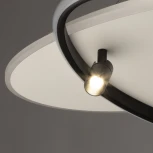 Потолочный светильник круглый со спотами De City Драйв 377015004 (регулировка яркости, LED, 220V, пульт управления)