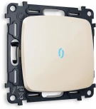 Комплект механизма Ambrella Volt 1-клавишного выключателя с подсветкой 10000K OMEGA MO302020 Бежевый глянец QUANT