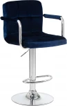 Стул барный KRUGER ARM (синий велюр (MJ9-117))