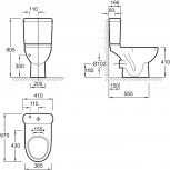 Унитаз-компакт Jacob Delafon Odeon Up 4956CK-00 (без бачка и крышки)