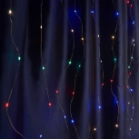 Светодиодная гирлянда Feron 41637 CL590 занавес типа Роса 2*2м + 2м мультиколор USB