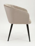Стул MyFar Фредерик серо-бежевый велюр MF1042-1