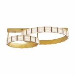 Потолочный светильник круглый Arte Milano Venezia 310183/D600-D400 GD (регулировка яркости, LED, 220V, пульт управления)