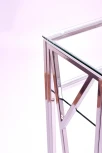 Консольный стол AllConsoles 1092-CS clear серебряный