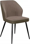 Стул DikLine 222 микровелюр V10 капучино /к/з STONE, ножки черные 00-00053882