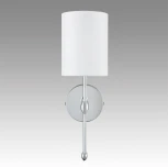 Бра Lumion Latti 6589/1W хром/белый, металл/текстиль E14 1*40W 220V (круглые)
