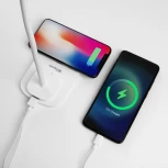 Офисная настольная лампа с беспроводным ЗУ Feron 41552 (LED, 220V, диммер, сенсорный выключатель)