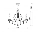 Подвесная люстра Freya Marlin FR1130-PL-08-G