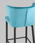 Стул полубарный Stool Group Матео велюр темно-бирюзовый УТ000035024