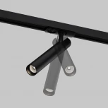 Трековый светильник однофазный Maytoni Focus T TR141-1-6W3K-M-B (LED, 220V, круглые)