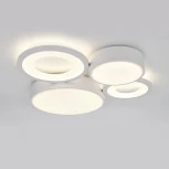 Потолочный светодиодный светильник с таймером Escada Streamline 10286/4LED 53Вт, с ПДУ, металл/акрил, белый (220V)