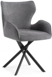 Стул Woodville на металлокаркасе Карлайл крутящийся серый / черный 551070