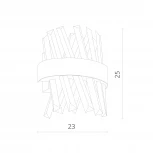 Настенный светильник Divinare Corona 1685/01 AP-1 (LED, 220V, хрусталь)