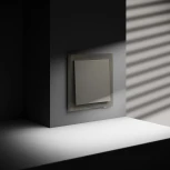 Выключатель одноклавишный (шелк) Voltum S70 VLS010104