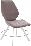Стул 243 B5 LATTE поворотный/ ножки белые Dikline 00-00062079
