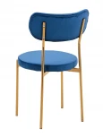 Стул Stool Group Барбара велюр синий золотые ножки УТ000028058