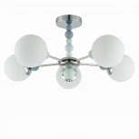 Потолочная люстра на штанге Lumion Sunday 6525/5C хром E14 5*40W 220V (шарики)