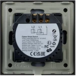 Выключатель сенсорный SWT-OMALI-S02-ZB-BK (250V, 10A, Zigbee) (Arlight, Стекло) 050040