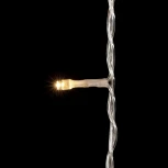 Гирлянда Занавес 2 x 3 м Тепло-Белый с Мерцанием Белого Диода 220В, 600 LED, Провод Прозрачный ПВХ, IP54