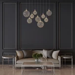 Подвесной светильник Eurosvet Gemini 90353/9 (LED, 220V, на проводе, шар)