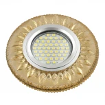 Встраиваемый точечный светильник Fametto Luciole DLS-L141 GU5.3 GLASSY/GOLD (220V, круглые)
