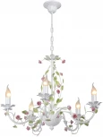 Подвесная люстра V1796-0/5 Vitaluce (220V, на цепи, свеча, цветы)