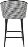 Стул полубарный Paola чёрный с жаккардом Bradex Home RF 0263