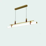 Подвесной светильник iLedex Zoom 9498P-46W-3000K GL-BR-WH (220V, на проводе)