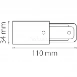 Питание боковое Lightstar Barra 502117 (220V)