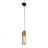 Подвесной светильник Eurosvet Airon 50180/1 янтарный (220V, на проводе, круглые)