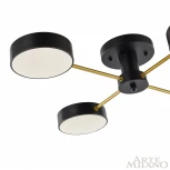 Потолочная люстра на штанге Arte Milano Ferrara 252006/4 Bk/Bk (LED, 220V, круглые)
