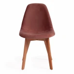 Стул CINDY SOFT (mod. C1021F1) коралловый (HLR 44)/натуральный (вельвет/дерево)