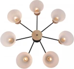 Потолочная люстра на штанге Reluce 01625-0.3-07 BK+WOOD (220V)