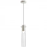 Подвесной светильник Odeon Light Scrow 5058/5LB PENDANT белый/прозрачный/металл/стекло LED 5W 3000K (220V, на проводе, круглые)