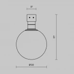 Трековый светильник низковольтный, уличный, светодиодный LED 9W 48V  Maytoni Luna O-TR01-1-S-9WW3K