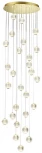 Подвесная люстра большая каскадная Crystal 5008/120L Odeon Light (LED, 220V, на проводе)