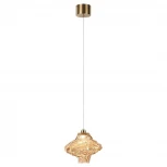 Подвесной светильник светодиодный Odeon Light Ordi 5108/3L антич.бронза/янтарный металл/стекло LED x 3W 4000K (220V, на проводе)