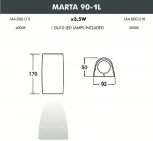 Архитектурная подсветка Fumagalli Marta 1A4.000.000.LXU1L (220V, IP55)