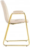 Стул Woodville на металлокаркасе Lana cream / gold 15546