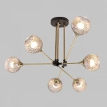 Потолочная люстра на штанге Imex MD.5299-6-S-AB+BK