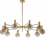 Люстра потолочная на штанге Collana V000221 (13015/10R Gold) (220V, шар)