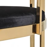 Барный стул Garda Decor GY-B8216GOLD-BL (Золото/Черный)