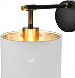 Бра Escada Adagio 10186/1A 1x60Вт E27, металл/ткань, черный/белый (220V)