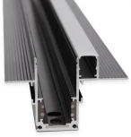 Шинопровод под гипсокартон магнитный Elektrostandard Slim Magnetic встраиваемый с местом под светодиодную ленту чёрный 2м 85132/00 (48V)